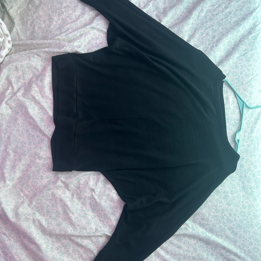 a.n.a Black Long Sleeve Women's Top